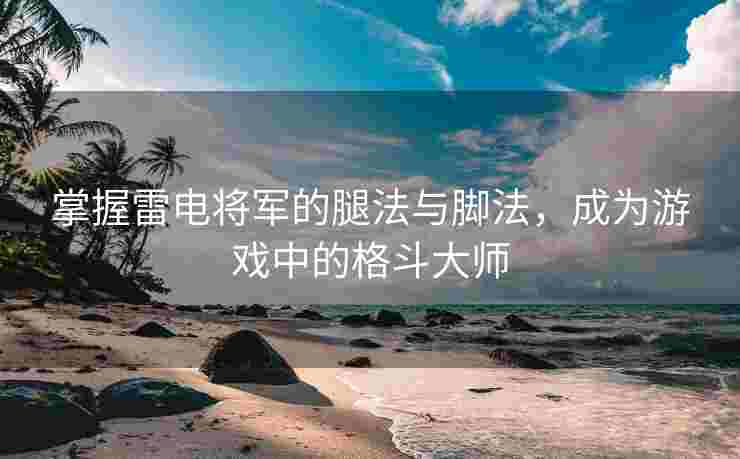 掌握雷电将军的腿法与脚法，成为游戏中的格斗大师